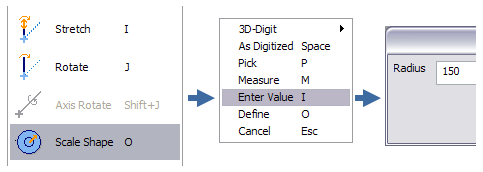Cylinder context menu
